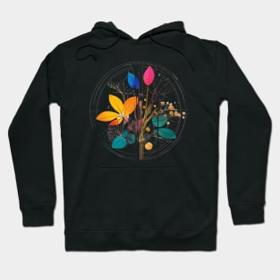 Abstract Botanical Hoodie